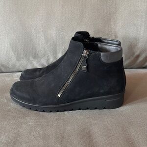 Hartjes XS Black Ankle Bootie Size 5 UK 7.5 US